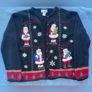 Santa Cardigan Sweater, perfect for Christmas or Holiday party
